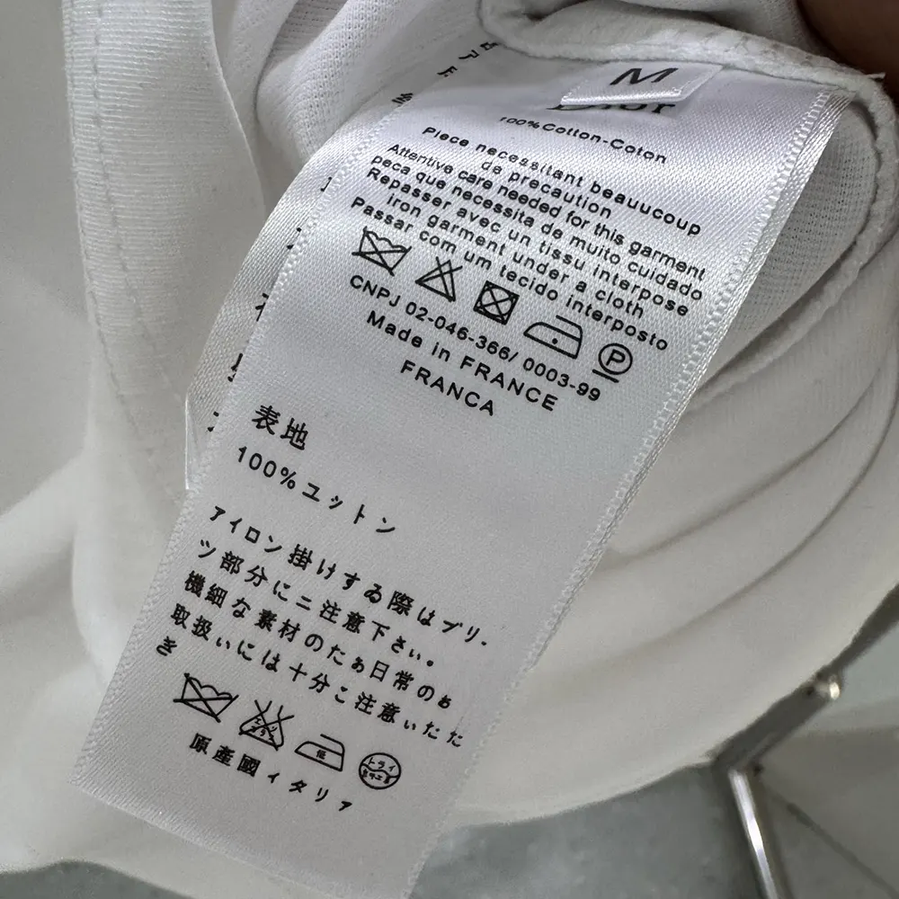 Dior Men CD Icon T-Shirt Regular Fit White Cotton Jersey 013J600A0677 12 Dior Men CD Icon T-Shirt Regular Fit White Cotton Jersey 013J600A0677