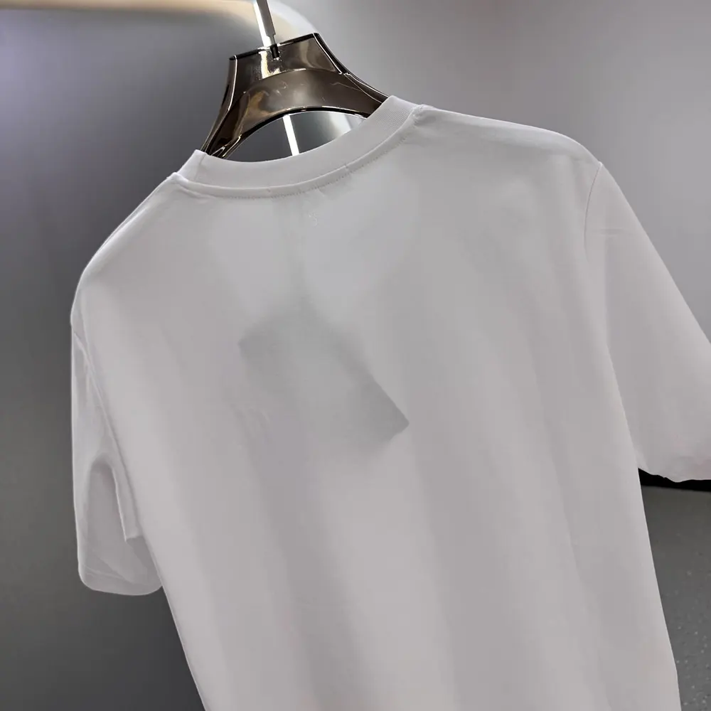 Dior Men CD Icon T-Shirt Regular Fit White Cotton Jersey 013J600A0677 7 Dior Men CD Icon T-Shirt Regular Fit White Cotton Jersey 013J600A0677