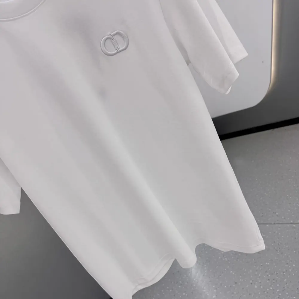 Dior Men CD Icon T-Shirt Regular Fit White Cotton Jersey 013J600A0677 11 Dior Men CD Icon T-Shirt Regular Fit White Cotton Jersey 013J600A0677