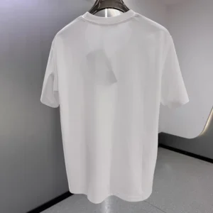 Dior Men CD Icon T-Shirt Regular Fit White Cotton Jersey 013J600A0677
