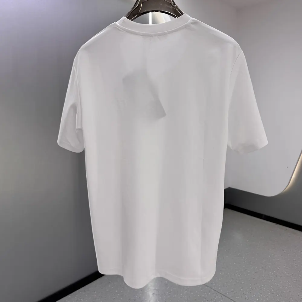 Dior Men CD Icon T-Shirt Regular Fit White Cotton Jersey 013J600A0677 3 Dior Men CD Icon T-Shirt Regular Fit White Cotton Jersey 013J600A0677