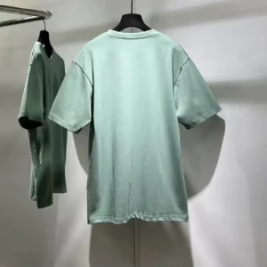 Dior Men CD Icon T-Shirt Relaxed Fit Aqua Cotton Jersey 943J605A0554