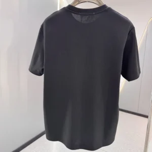 Dior Men CD Icon T-Shirt Relaxed Fit Black Cotton Jersey 943J605A0554