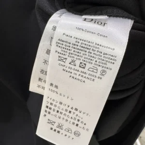 Dior Men CD Icon T-Shirt Relaxed Fit Black Cotton Jersey 943J605A0554