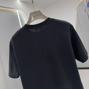 Dior Men CD Icon T-Shirt Relaxed Fit Black Cotton Jersey 943J605A0554