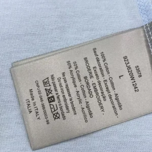 Dior Men CD Icon T-Shirt Relaxed Fit Blue Cotton Jersey 943J605A0554
