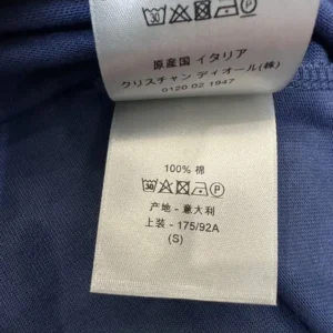 Dior Men CD Icon T-Shirt Relaxed Fit Navy Cotton Jersey 943J605A0554