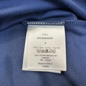 Dior Men CD Icon T-Shirt Relaxed Fit Navy Cotton Jersey 943J605A0554