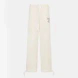Dior Men Track Pants White Cotton Fleece