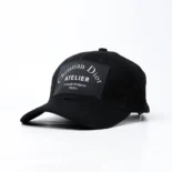 Dior Unisex Cap with Centered Christian Dior Black Cotton Canvas