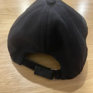 Dior Unisex Cap with Centered Christian Dior Black Cotton Canvas