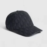 Dior Unisex Oblique Cap Black Cotton Jacquard 543C903E3014