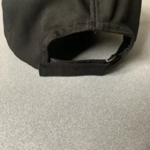 Dior Unisex Ribbon Cap Black Cotton Canvas