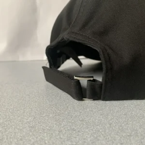 Dior Unisex Ribbon Cap Black Cotton Canvas