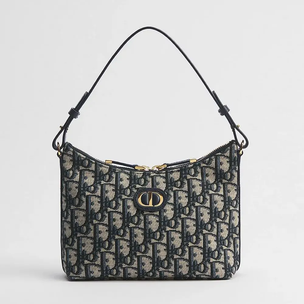Dior Women 30 Montaigne Diorling Mini Bag with Chain Blue Dior Oblique Jacquard 1 Dior Women 30 Montaigne Diorling Mini Bag with Chain Blue Dior Oblique Jacquard