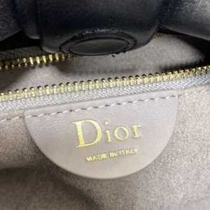 Dior Women Medium Dior Bow Bag Black Lambskin M0714OUQO