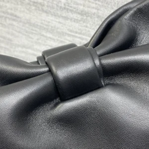 Dior Women Medium Dior Bow Bag Black Lambskin M0714OUQO