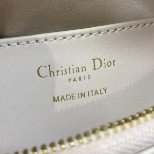 Dior Women Miss Caro Diorling Mini Bag with Chain Powder Pink Macrocannage Lambskin