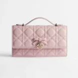 Dior Women My Dior Mini Bag Rose Soupir Cannage Lambskin S0984OUQA