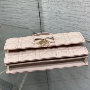 Dior Women My Dior Mini Bag Rose Soupir Cannage Lambskin S0984OUQA