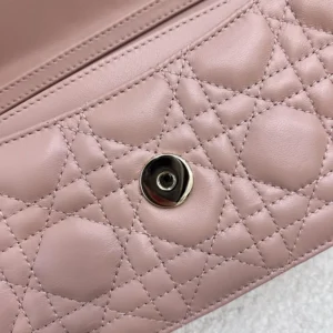 Dior Women My Dior Mini Bag Rose des Vents Cannage Lambskin S0980ONMJ
