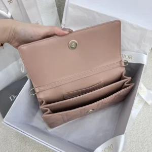 Dior Women My Dior Mini Bag Rose des Vents Cannage Lambskin S0980ONMJ