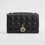 Dior Women My Dior Top Handle Bag Black Cannage Lambskin M0997ONGE