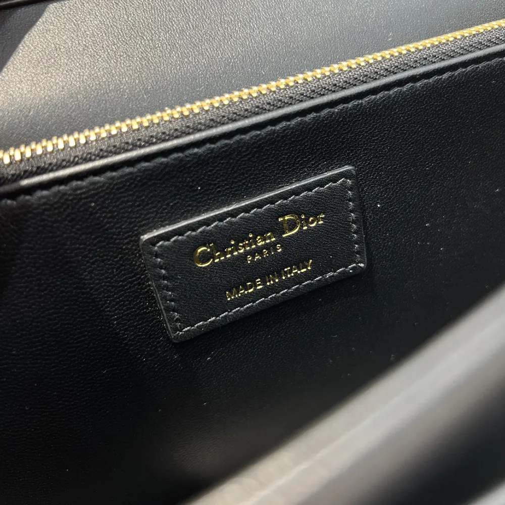 Dior Women My Dior Top Handle Bag Black Cannage Lambskin M0997ONGE 12 Dior Women My Dior Top Handle Bag Black Cannage Lambskin M0997ONGE