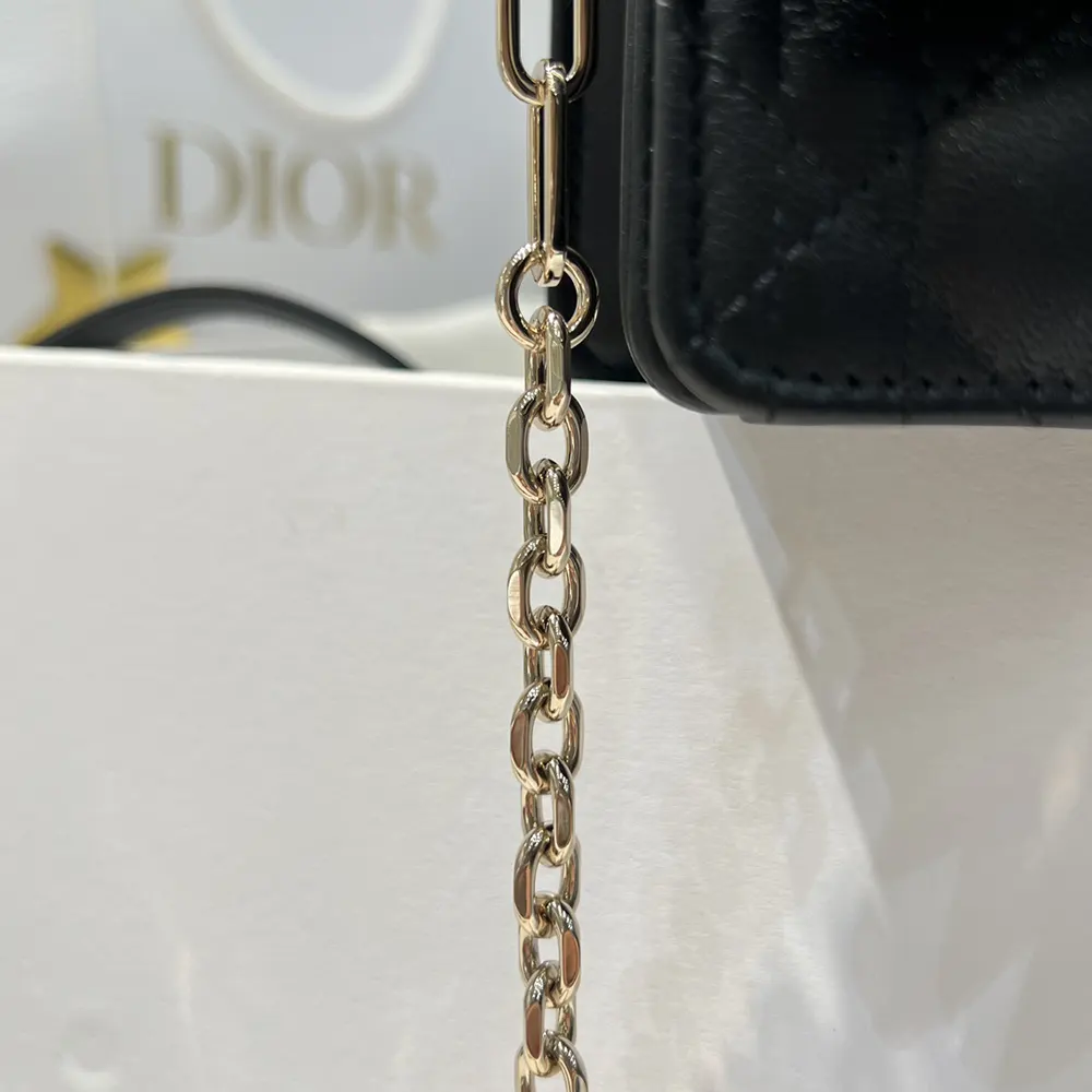 Dior Women My Dior Top Handle Bag Black Cannage Lambskin M0997ONGE 13 Dior Women My Dior Top Handle Bag Black Cannage Lambskin M0997ONGE