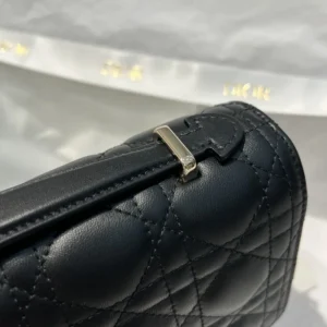 Dior Women My Dior Top Handle Bag Black Cannage Lambskin M0997ONGE