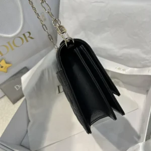 Dior Women My Dior Top Handle Bag Black Cannage Lambskin M0997ONGE