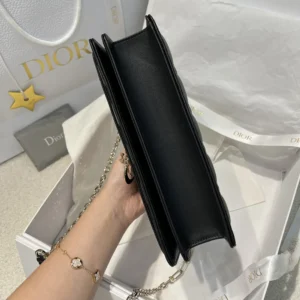 Dior Women My Dior Top Handle Bag Black Cannage Lambskin M0997ONGE