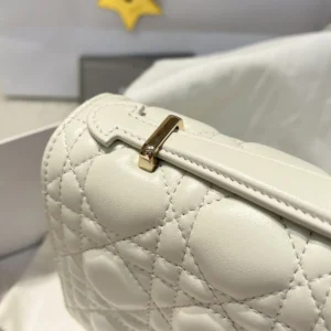 Dior Women My Dior Top Handle Bag Latte Cannage Lambskin M0997ONGE