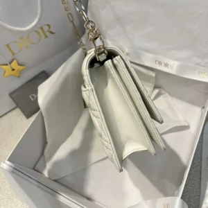 Dior Women My Dior Top Handle Bag Latte Cannage Lambskin M0997ONGE