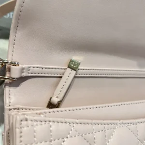Dior Women My Dior Top Handle Bag Pink Cannage Lambskin