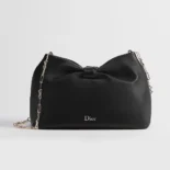 Dior Women Small Dior Bow Bag Black Lambskin M0715OUQO