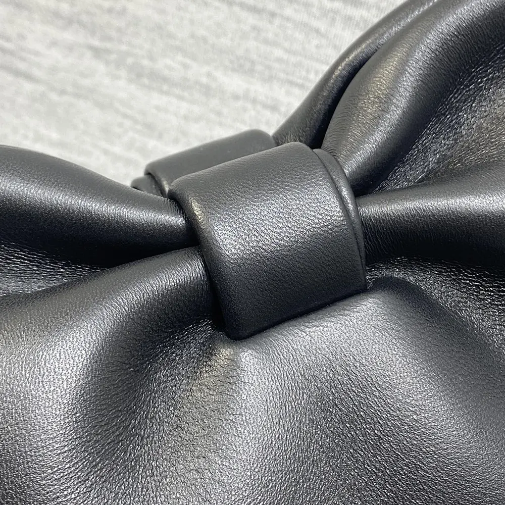 Dior Women Small Dior Bow Bag Black Lambskin M0715OUQO 7 Dior Women Small Dior Bow Bag Black Lambskin M0715OUQO
