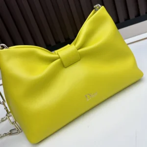 Dior Women Small Dior Bow Bag Buttercup Lambskin M0715OUQO