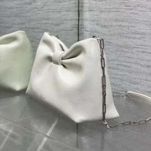 Dior Women Small Dior Bow Bag Latte Lambskin M0715PUQO