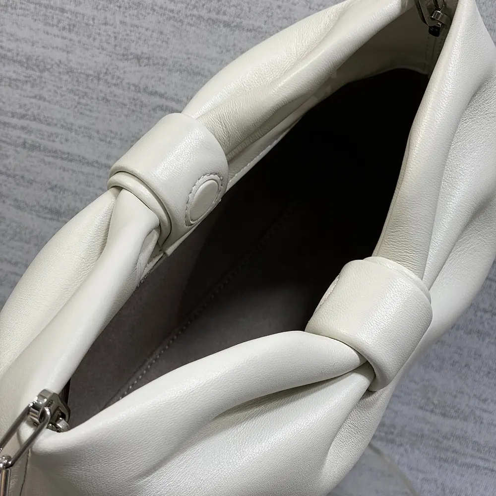 Dior Women Small Dior Bow Bag Latte Lambskin M0715PUQO 8 Dior Women Small Dior Bow Bag Latte Lambskin M0715PUQO