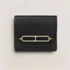 Hermes Women Roulis Slim Wallet-Black H082213CP89