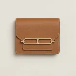 Hermes Women Roulis Slim Wallet-Brown H082213CP89