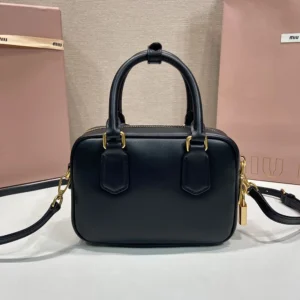 Miu Miu Women Arcadie Leather Bag-Black 5BB123ACR3