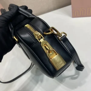 Miu Miu Women Arcadie Leather Bag-Black 5BB123ACR3