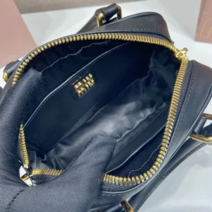Miu Miu Women Arcadie Leather Bag-Black 5BB123ACR3