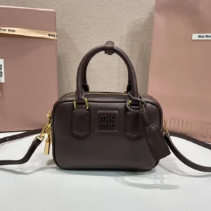 Miu Miu Women Arcadie Leather Bag-Bordeaux 5BB123ACR3