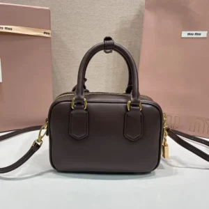 Miu Miu Women Arcadie Leather Bag-Bordeaux 5BB123ACR3