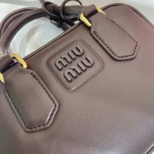 Miu Miu Women Arcadie Leather Bag-Bordeaux 5BB123ACR3