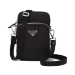 Prada Men Nylon Logo Smartphone Case-Black