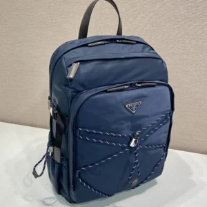 Prada Unisex Speedrock Re-Nylon And Leather Backpack 2VZ122
